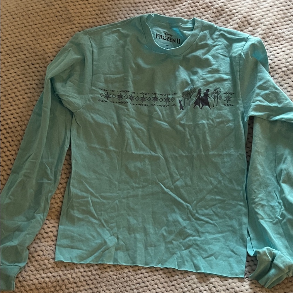 Disney Frozen II Teal Long Sleeve Tee